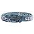 Ermanno Scervino Cinturón de denim azul con joyas envolventes