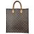 Borsa Tote Sac Plat Monogram Louis Vuitton Marrone - vista 2