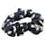 Scrunchie in seta nera Chanel Nero  - vista 2