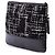 Clutch Gabrielle O in tweed nero medio di Chanel - vista 2