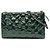 Pochette Preziosa in Pelle Verniciata Verde Chanel Verde scuro