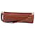 Chloé Braided Strap Shoulder Bag in Brown Leather Red