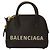 Borsa a tracolla in pelle con logo Balenciaga Ville Top Handle XXS – Nero e bianco - vista 5