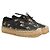 Saint Laurent Espadrilles mit Blumenmuster 38,5 Schwarz - Ansicht 2