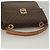 Céline Borsa a mano in tela Macadam CELINE in pelle PVC marrone oro Auth 136069 D'oro - vista 6