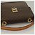 Céline Borsa a mano in tela Macadam CELINE in pelle PVC marrone oro Auth 136069 D'oro - vista 7