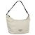 PRADA Schultertasche Nylon Weiß Silber Authentisch 136266