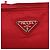 PRADA Schultertasche Nylon Rot Silber Authentisch bs28053 - Ansicht 18