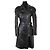Jitrois Schwarzer Leder-Trenchcoat