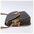 Borsa a spalla in tela a nido d'ape PVC nera e oro Christian Dior Auth 134233 Nero D'oro - vista 3
