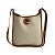Borsa a Spalla in Pelle H Buffle Toile PM Vespa di Hermès Marrone Bianco