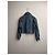 Giacca cropped in denim blu con occhielli Alaïa - vista 16