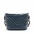 Chanel Borsa a spalla in pelle di agnello chevron Gabrielle piccola blu - vista 4