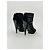 Gucci Gladiator Runaway Sandaletten mit Absatz Schwarz Stoff - Ansicht 3