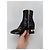 Stivaletti Gucci Marmont in pelle nera Nero - vista 12