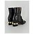 Stivaletti Gucci Marmont in pelle nera Nero - vista 7
