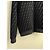 Fendi Felpa con Cappuccio FF Monogram Chenille Nera Nero - vista 4