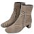 Botines Prada de pelo de pony beige
