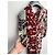 Jean Paul Gaultier Soleil Tattoo Mesh Kleid Rot - Ansicht 10