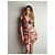 Jean Paul Gaultier Soleil Tattoo Mesh Kleid Rot - Ansicht 5