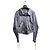 Giacca Biker Cropped Prada Nylon Parachute Blu