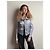 Giacca Biker Cropped Prada Nylon Parachute Blu - vista 2