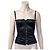 Dolce & Gabbana Top Bustier Corsé de Encaje Negro - vista 2