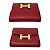 Billetera Mini Bifold Compacta de Cuero Constance de Hermès Roja - vista 5