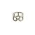 Hermès Eva Chaine d'Ancre MM Ring aus Silber 925
