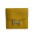 Billetera bifold compacta Constance de cuero Epsom de Hermès Amarillo