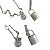 Collana Lockit in argento 925 Louis Vuitton - vista 3