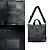 Borsa Tote Saumur in pelle Monogram Eclipse Louis Vuitton Nero - vista 3