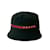 Cappello bucket in cotone con logo Prada Nero