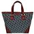 Tote Bag mit Trotter-Muster von Christian Dior Bordeaux Marineblau