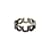 GUCCI Interlocking G Emaille Ring Silber Blau - Ansicht 5