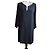 Tara Jarmon fließendes schwarzes Kleid mit langen Ärmeln Größe 40 L