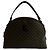 Céline Borsa in pelle Celine Macadam Blason Triomphe Marrone Nero