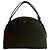 Céline Borsa in pelle Celine Macadam Blason Triomphe Marrone Nero - vista 3