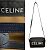 Céline Borsa a spalla mini in pelle Celine Triomphe Medium Marrone Nero - vista 3