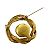 Spilla in perla finta placcata oro con motivo Coco Mark di Chanel Bianco D'oro - vista 2
