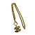 Collana Placcata Oro con Motivo Coco di Chanel D'oro