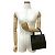 Céline Lederhandtasche mit Macadam Blason Muster CELINE / Mini Tote Bag Braun Schwarz - Ansicht 2