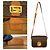 Céline Borsa a spalla in pelle con stampa Blason Triomphe Macadam di Celine Marrone - vista 3