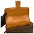 Céline Borsa a spalla in pelle con stampa Blason Triomphe Macadam di Celine Marrone - vista 8