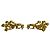 Gold Clip Ohrringe mit Coco Mark Motiv 96P von Chanel Golden - Ansicht 4