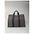 Vintage Hermès Canvas Tote Tasche grau schwarz - Ansicht 9
