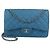 Chanel Blau Gequiltete Kaviar Jumbo Classic Double Flap Tasche