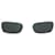 Versace White/Black Rectangular Sunglasses