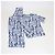 Set top e pantaloni stampati blu/bianco con collo rotondo Hermès - vista 2