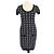 Mini-Strickkleid mit Jacquard-Logo in Schwarz/Weiß von Elisabetta Franchi